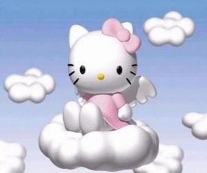 пазл Hello Kitty пролетал над облаком